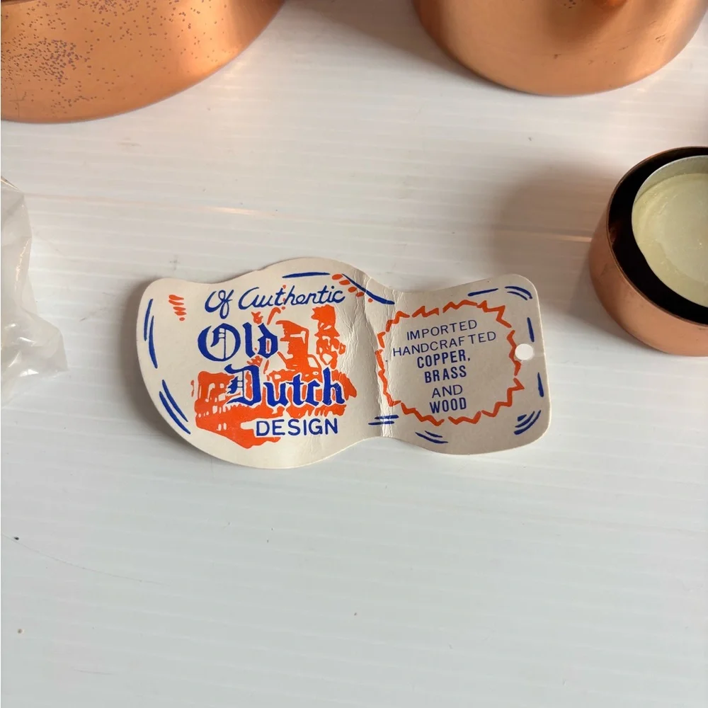 Old Dutch Copper Fondue Pot Set Taiwan - Picture 4 of 4